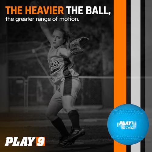 Plyoball Weighted Ball Set for Throwing and Pitching Training - Training Balls for Softball - Builds Speed, Strength, & Muscle Memory - style: Set of 5