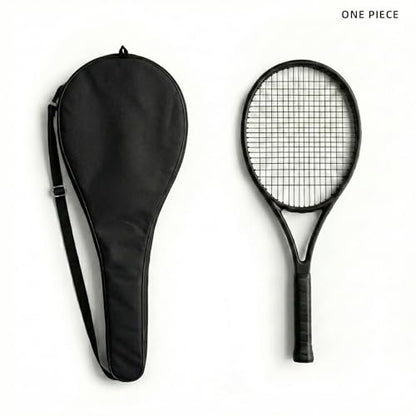 Tennis Bag Lightweight and Padded Tennis Rackets Cover with Adjustable Shoulder Strap - color: Black, size: 27.5"x11.4"