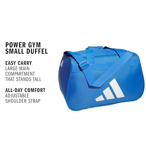 adidas Power Gym Bag – Lightweight Small Duffel - color: Ray Blue/White