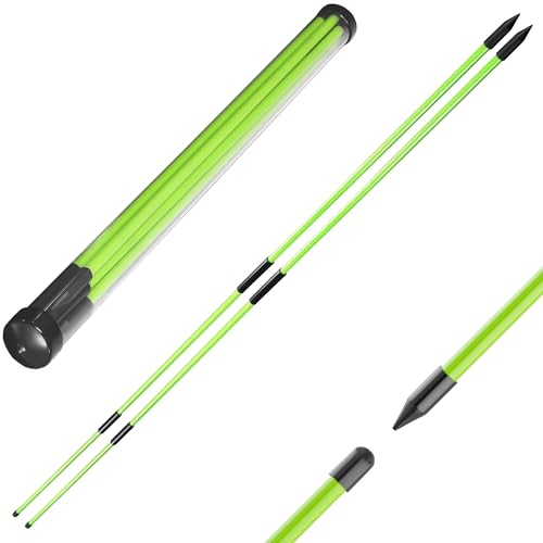 Signature Fitness Golf Alignment Sticks, 2 Pack 48" Upgraded Collapsible Design, Multiple Colors Foldable Golf Training Aids for Aiming Putting Swing Posture Correction - color: Mint, size: 2pack