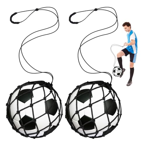 Soccer Kick Trainer 2 Psc with Return Net - Football Training Equipment for Boys & Girls - Practice Gear Compatible with Size 3 4 5 Balls - style: 2PCS High-Density Soccer Kick Trainer