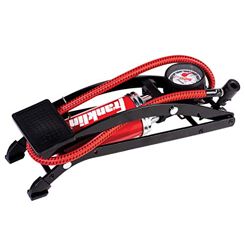 Franklin Sports Foot Air Pump for Balls, Bikes, Inflatables and More - High-Pressure Foot Pedal Pump - Compact Heavy Duty