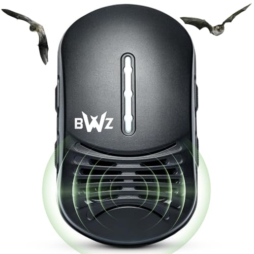 BWZ600 Direct Ultrasonic Bat Repeller - Featuring Bat-ZoneZonic™ Frequency Control for Precise Repelling of Bats (Midnight Black)