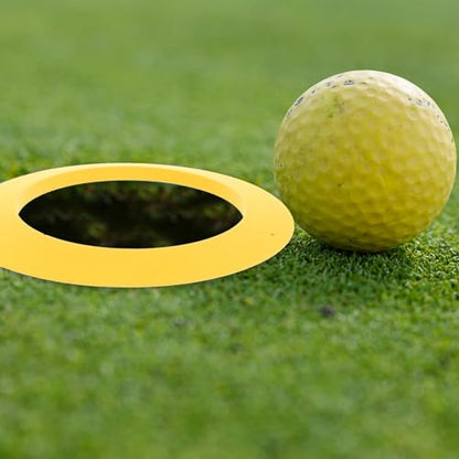 HANABASS Golf Putting Cup Ring 6.30 Inch Portable Golf Hole Cup for Indoor Outdoor Practice Training Aid for Backyard and Course