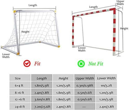 TOPINCN Soccer Net Soccer Goal Nets Sports Replacement for Lacrosse and Soccer,12X6foot