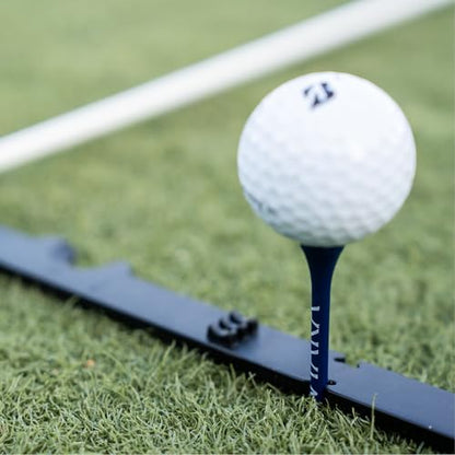 Tour Aim + Alignment Stick Adapter — Perfect Your Aim, Alignment, Face Angle, and Ball Position. Use Real Golf Tees of Mats.