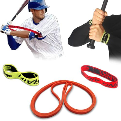 Baseball/Softball Training Equipment for Batting Training, Swing Trainer Aid, Hitting Trainer, Baseball Training (Orange- Body Band)