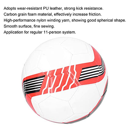 Size 5 Soccer Ball, Machine Stitched Football with Carbon Grain Foam Surface for Enhanced Control and Accurate, Professional Training Ball for Outdoor Sports Acti