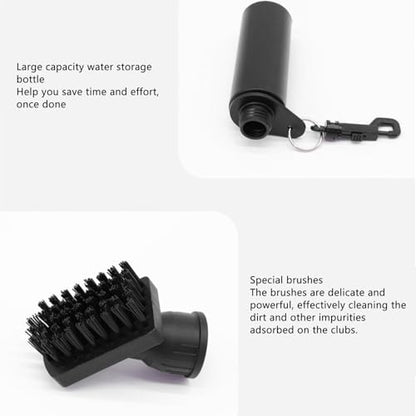 Portable Essential Cleaner Brush with Clip, 100ml Squeeze Water Bottle, Plastic Cleaning Tool for Deep Cleaning, Men and Women