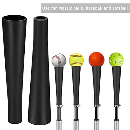BaseGoal Baseball & Softball Batting Tee,Portable Hitting Tee,with Heavy Duty Base,Rolled Flexible Rubber Top,Adjustable Height for Kids or Adults - color: Black