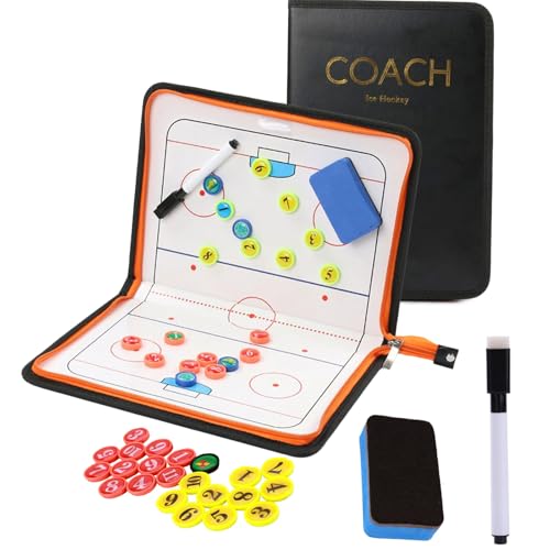 Joyeee Ice Hockey Tactics Board for Kids & Adults, Magnetic Coaching Board, Ice Hockey Equipment for Men, Boys and Ice Hockey Enthusiast, Christmas Ice Hockey Gifts for Men Father