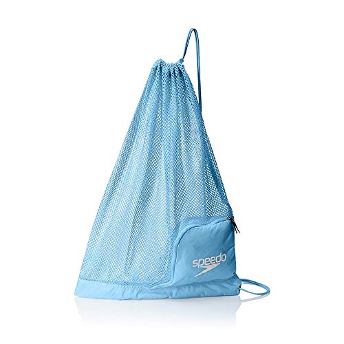 Speedo Drawstring Ventilator Mesh Equipment Bag - color: Blue Grotto