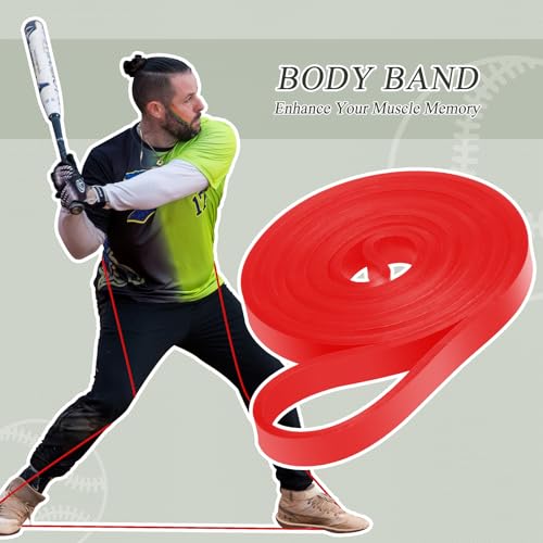 OTW Softball Baseball Swing Trainer, Training and Batting Hitting Equipment - style: 3 Bands - Red Body Band
