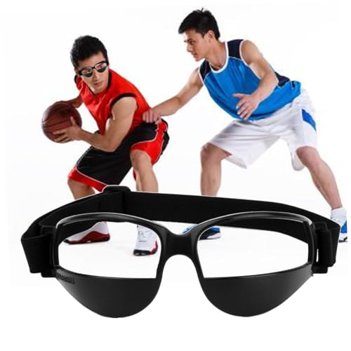 Yardwe Basketball Training Goggles Low Head Glasses for Sports Dribble Training Aid Comfortable Soft Straps Fit Sports Goggles