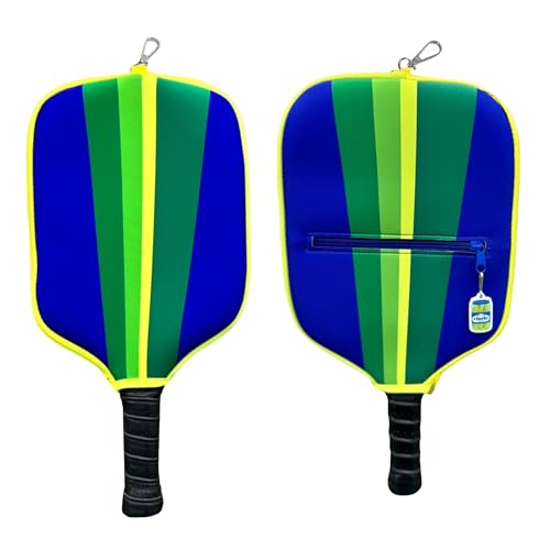 Vlasic Pickles Pickleball Accessories Gift Set, Pickleball Paddle Cover, Sports Cooling Towel and Bag Strap, Vlasic Pickle-Themed for Pickleball Players - color: Paddle Cover