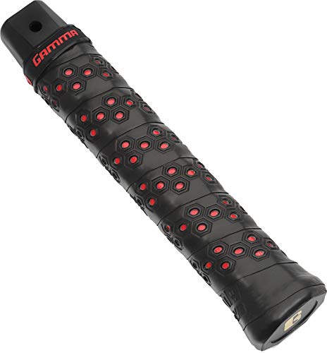 Gamma Sports, Tennis Honeycomb Replacement Grip, Firm Feel, Moisture Wicking Surface, Durable, Mulitple Colors, Racket, Racquet Grip, High Traction Surface, Versatile - color: Red