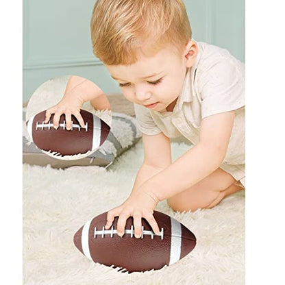 Soccer Basketball Football Small Sports Bouncy Balls with Hand Pump for Kids and Toddlers - (Pack of 3) 6-Inch Diameter Rubber Sport Ball Set for Fun Outdoors and Backyard Play