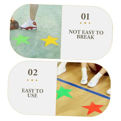 BESPORTBLE 3pcs Non- Carpet Markers Floor Markers for Basketball Classroom and Sports Training Shape Design Fluorescent
