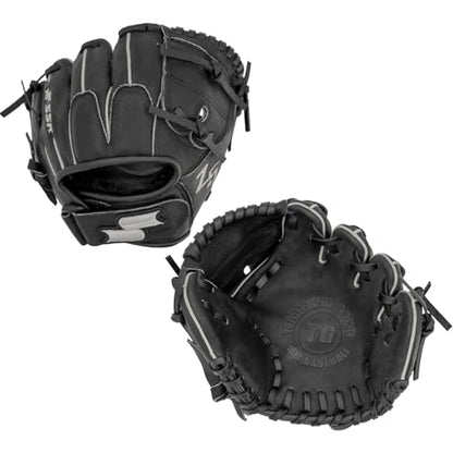 SSK Z5 Training Gear Quick Hands Infield Baseball Training Gloves 8.5” – 9” – 9.5” – 10” – 10.5” Right & Left Hand Throw - color: Black-850 Closed Web, size: 8.5" - Right Hand Throw