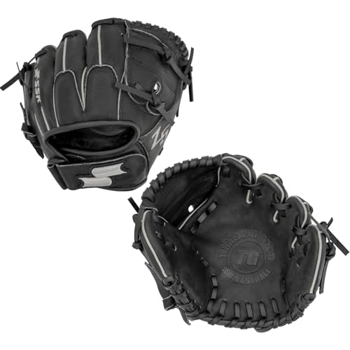SSK Z5 Training Gear Quick Hands Infield Baseball Training Gloves 8.5” – 9” – 9.5” – 10” – 10.5” Right & Left Hand Throw - color: Black-850 Closed Web, size: 8.5" - Right Hand Throw