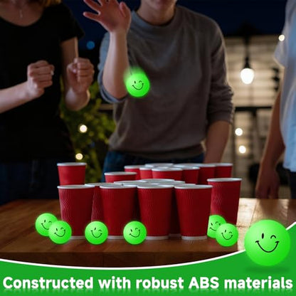 Glow in The Dark Ping Pong Balls - 40mm Table Tennis Balls Luminous Ball for Outdoor Practice Night Party Decor, Sports Activities, Games