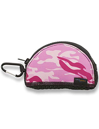 Mouthguard Case with Carabiner Clip - color: Camo Pink