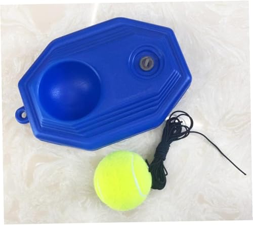 Fill and Drill Tennis Trainer,Solo Tennis Trainer Rebound Ball for Beginners,Self Practice Tennis Set with Anti Tangle String & Fillable Base,Portable Tennis Movement Trainer,for Parks,Backyard - color: #C