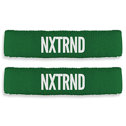 1 Pair Nxtrnd Bicep Bands, Sweat-Absorbent Arm Sweatbands, Football Accessory - color: Dark Green