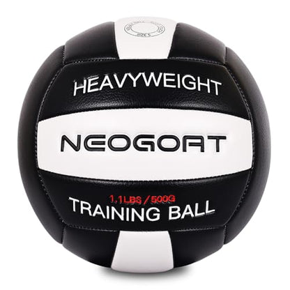 1.1LBS Weighted Heavy Volleyball For Setters Serve Trainer Setter Weighted Volleyball Training Equipment Size 5 Soft PU Leather, Durable for in&Outdoor Training, Perfect for Setting, Rebounders