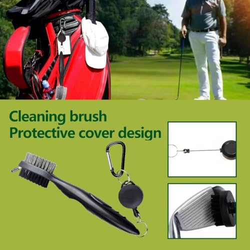 23P Golf Essentials Kit -Golf Green Fork, Golf Brush,Accessory Pack, Golf Towel, Golf Club Brush, Golf Ball Marker, Divot Repair Tool, Golf Ball & Golf Tee Holder,Golf Gifts for Men