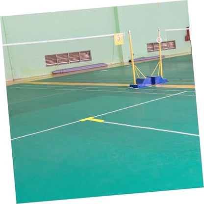 Kisangel 12pcs Court Marking Kit Durable Wind Resistant Lines for Easy Outdoor Sports Boundary Layout for Basketball Soccer Other Games Weatherproof User Friendly Design