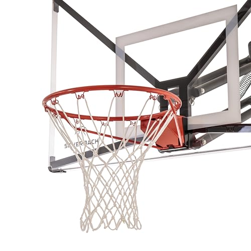 Silverback Standard Breakaway Rim with Nylon Net Compatible with Silverback and Goaliath Portable Basketball Hoops