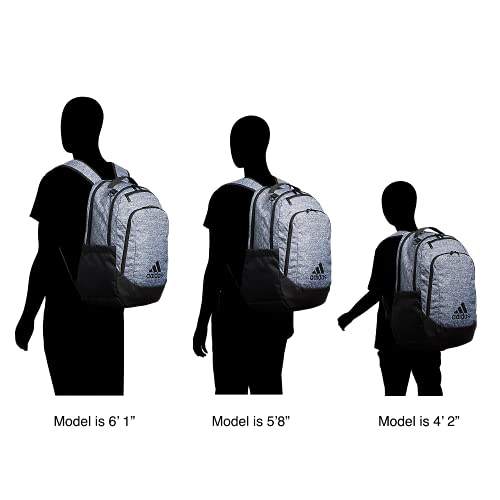 adidas Defender Sports Backpack with Shoe Compartment, Soccer Bag - color: Jersey Onix Grey/Onix Grey/Rose Gold