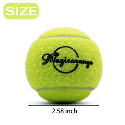 Magicorange Tennis Balls, 12 Pack Advanced Training Tennis Balls Practice Balls, Come with Mesh Bag for Easy Transport, Good for Beginner Training Ball