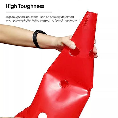 YXXSDP Professional Hurdle Cone Set, Adjustable Training Cones and Agility Poles, Multi-Sports Practice Equipment for Kids Pets Adult