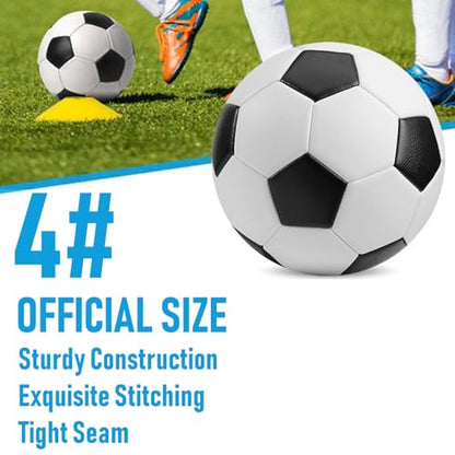 6-Pack Christian Charity Donation Soccer Balls with Pump, Sizes 5/4/3, Deflated Bulk Set for Samaritan's Purse Operation Christmas - size: Size 4