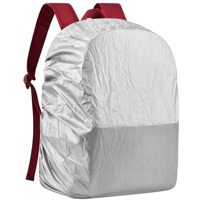 Oraben Heavy Duty Mesh Backpack with Rain Cover – Ventilated Swim & Gym Bag with 15.6” Laptop Sleeve, Large See Through Beach/School Backpack (Rose Red) - color: Rose Red
