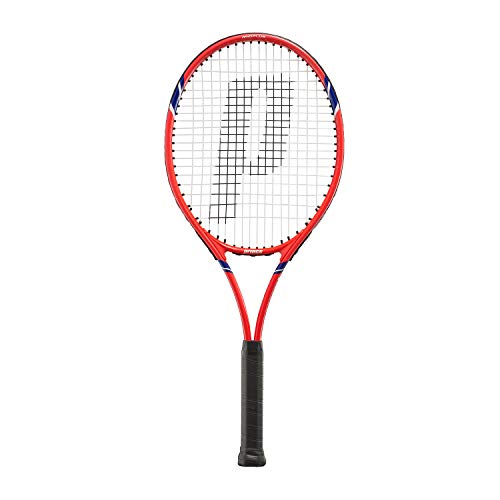 Prince 7TJ134 Synergy LITE 275 Hard Tennis Racket, Lightweight Aluminum, Grip Size 2, [Stretched]