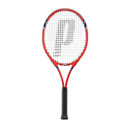 Prince 7TJ134 Synergy LITE 275 Hard Tennis Racket, Lightweight Aluminum, Grip Size 2, [Stretched]