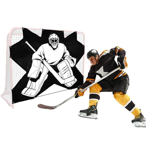 7-Hole Hockey Shooting Target: Accuracy Trainer Pad for Goalie Practice