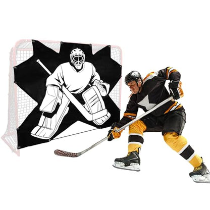 7-Hole Hockey Shooting Target: Accuracy Trainer Pad for Goalie Practice