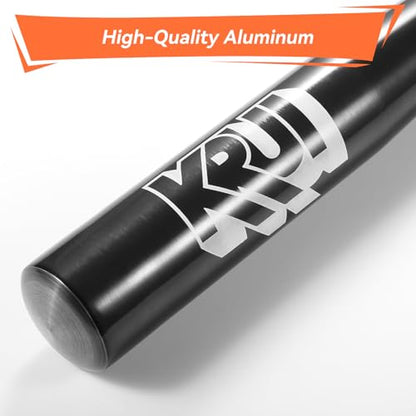KRUI Aluminum Baseball Bat, 18 Inch Self Defense Bat, Lightweight Bat for Tire Checker, Fish, Keeps in Home, Car, Backpack for Self Defense - color: Black