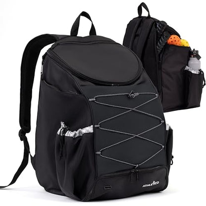 Athletico Pro 42L Pickler Pickleball Backpack (Black) - color: Black