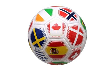 2026 World Flag Country World Flag Training Outdoor Soccer Ball – Size 5 – A Grade Durable