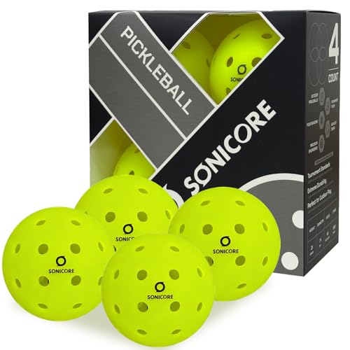 SONICORE Pickleball Paddle Set Bundle, T700 Carbon Fiber 16mm Core, 1 Paddle, Cover, Wristbands, Grip Tape, Eraser, 4 Premium Balls | Vibe Pink