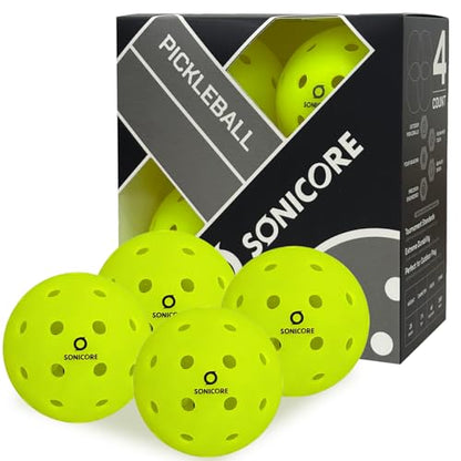 SONICORE Pickleball Paddle Set Bundle, T700 Carbon Fiber 16mm Core, 1 Paddle, Cover, Wristbands, Grip Tape, Eraser, 4 Premium Balls | Vibe Pink