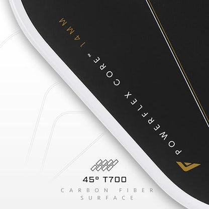 Franklin Sports PRO Pickleball Paddles – C45 Carbon Fiber Series - Official USAP + UPA Approved – Pro Player Design - color: ALW Aurelius | White, size: 14 mm