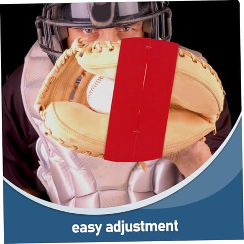 Baseball Glove Wrap Band Softball Mitt Shaper with Elastic Design for Formation Breathable Open Structure Fits All Red Color