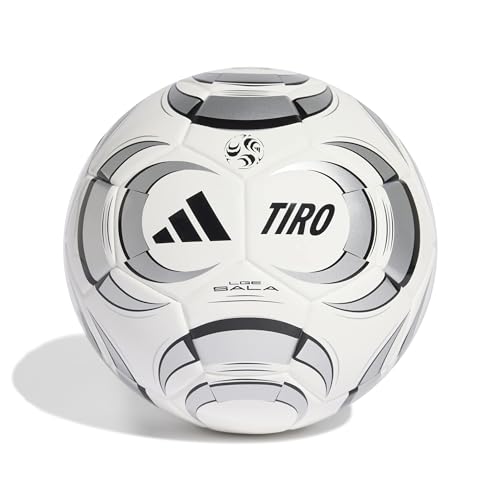 adidas Unisex-Adult Tiro League Sala Ball, White/Silver Metallic/Black, Futsal