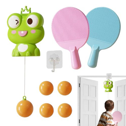 Hanging Table Tennis Trainer, with Easy Setup, 13.5x20cm, Table Tennis Trainer Set, Hangable Door Pong Game, Fun and Active Exercise, for Workout, Exercise, Adults, Kids